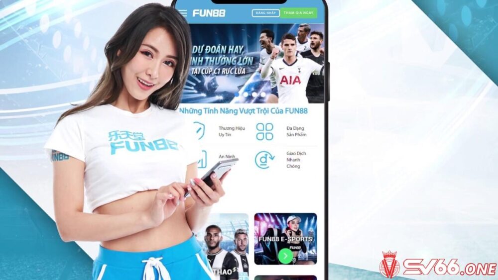 Nhà cái Fun88 có giao diện bắt mắt